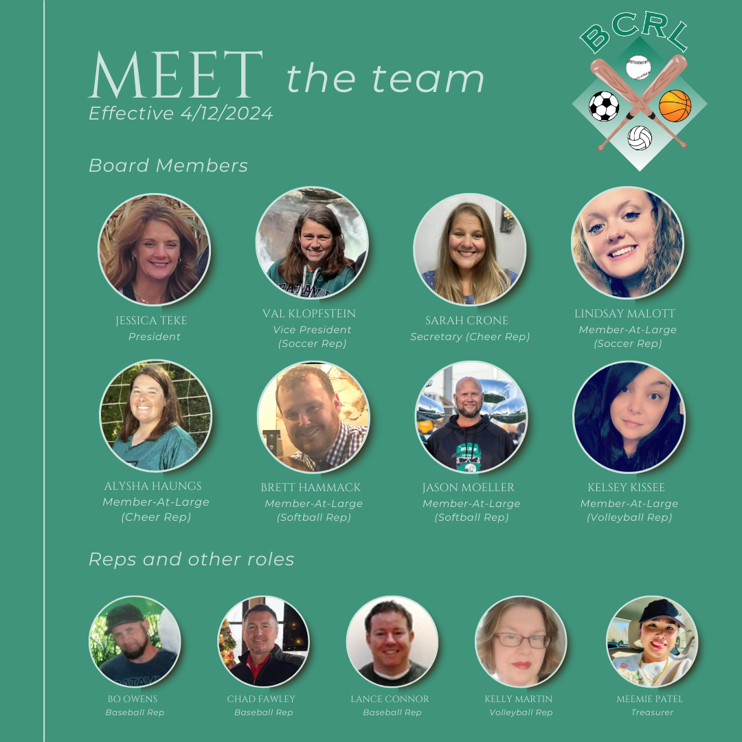 BCRL board members and important roles