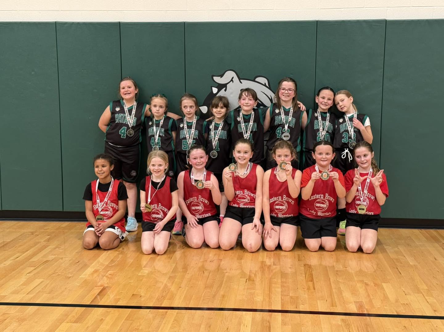 BCRL girls teams with medals